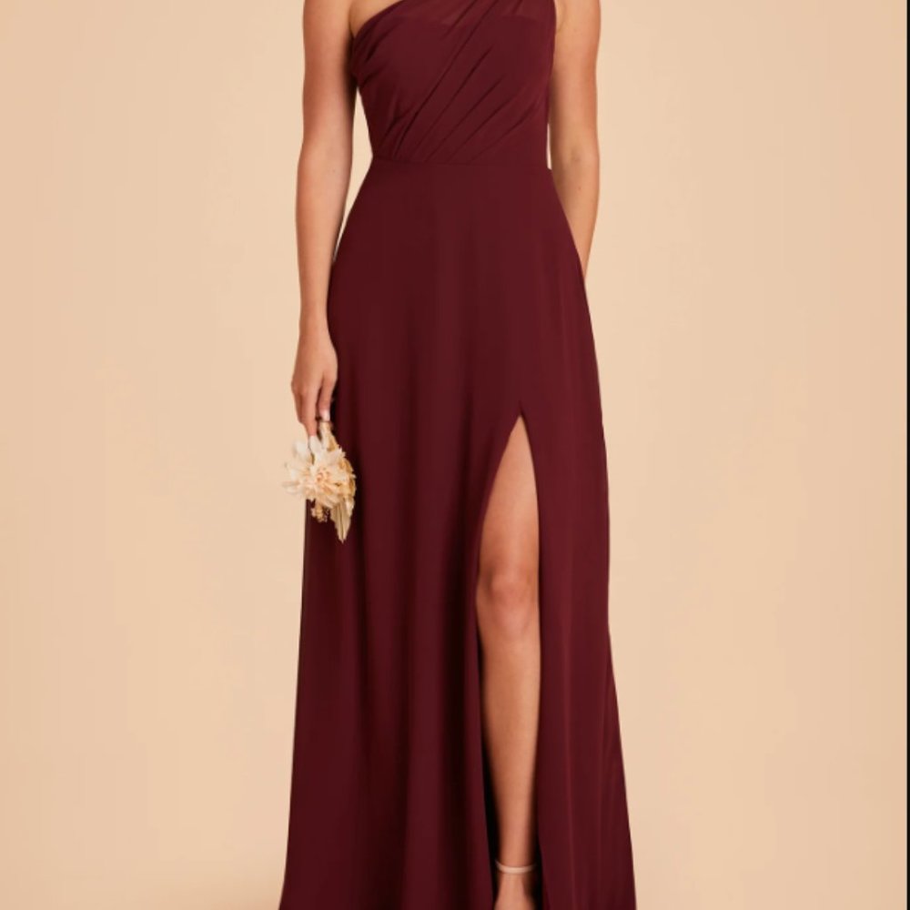Birdy Grey Cabernet Kira One Shoulder Bridesmaid Dress